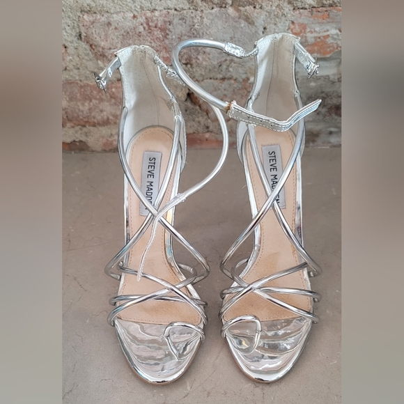 Silver Steve Madden Heels - Picture 2 of 8